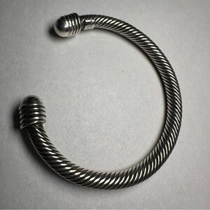 Taxco Silver Men's Twisted Cuff Bracelet